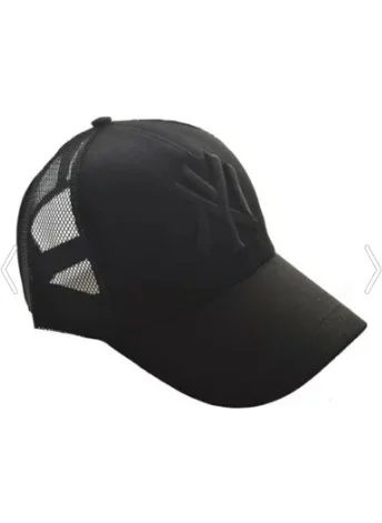 CMF Moda Ny Black Summer Hat with Mesh Back