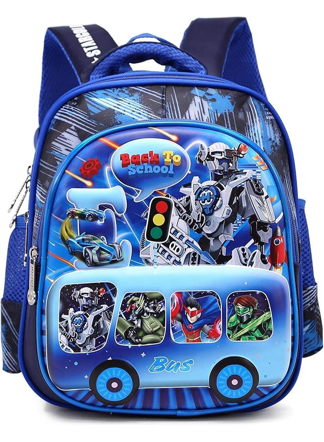 ستارجولد حقيبة ظهر للأولاد مقاس 12 بوصة مع حزام قابل للتعديل حقيبة مدرسية