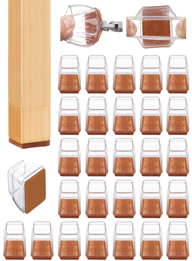 Glaais 36 Pcs Square Chair Leg Floor Protectors- Medium - Image 1