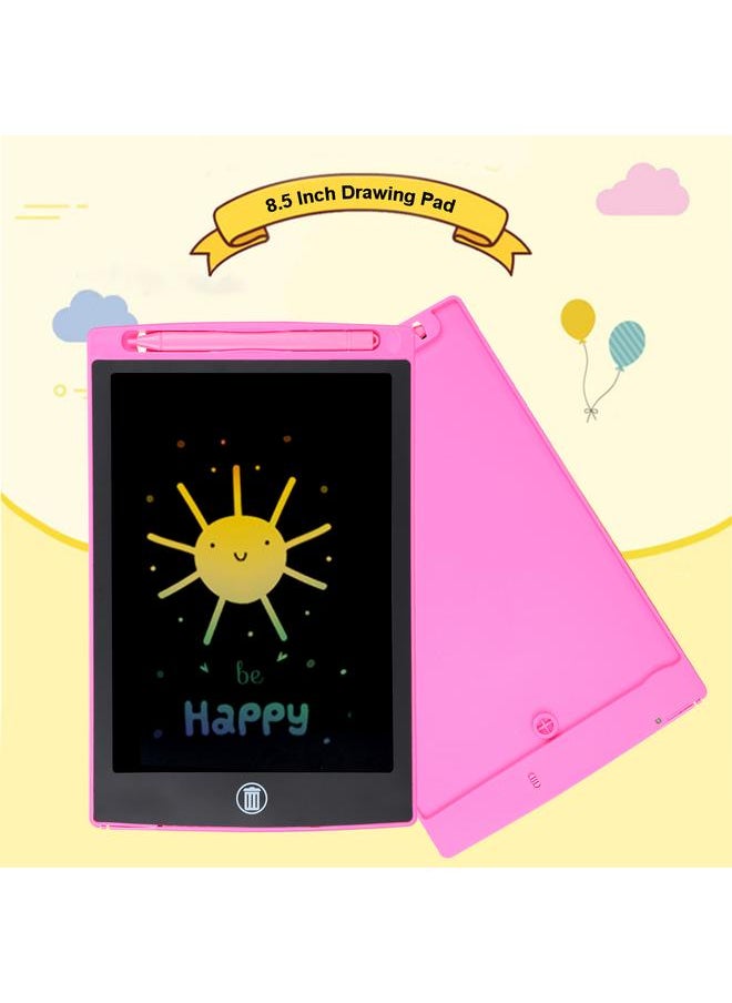 Thoraya 8.5 Inch Drawing Pad LCD Writing Tablet Board Colorful Electric for Children Gift Pink  - Image 2