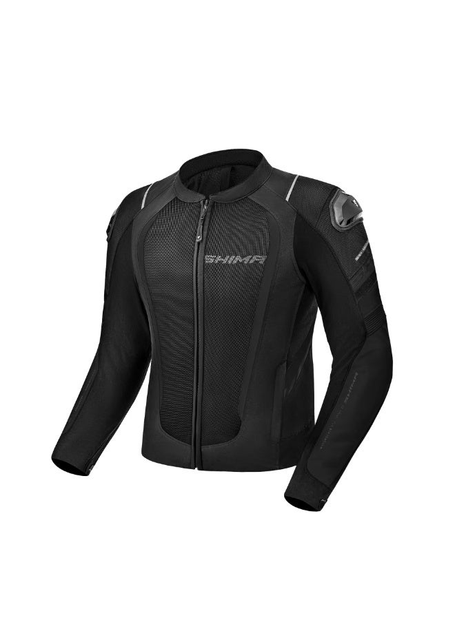 SHIMA Mesh Pro 2.0 Motorcycle Jacket for Men, Black - Image 1