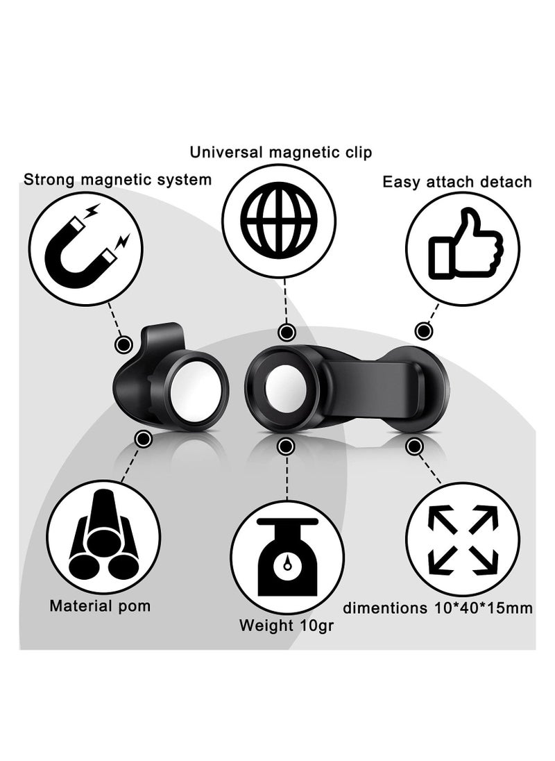 SYOSI Water Tube Clip, 3PCS Magnetic Hydration Hose Clip, Bladder Clip, Backpack Clips Tactical Backpack Accessories for Source Hydration Packs Water Bladders Holding Drinking Valve Tube in Place  - Image 2