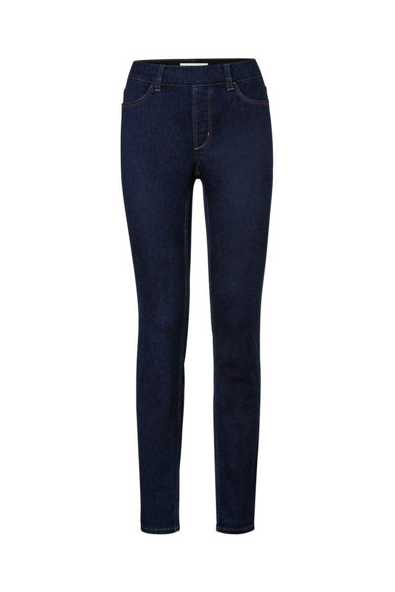 Tchibo Women Regular Fit Plain Stretchable Denim, Navy - Image 3