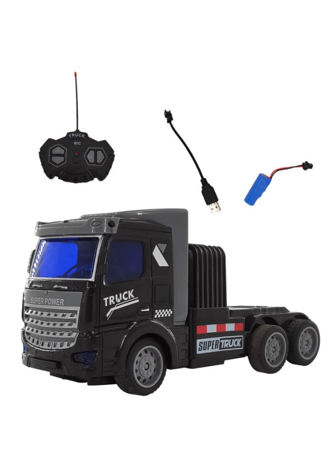 Rc Car Toy - 118 Scale High-speed Off-road Vehicle Light Sound Effects 2.4ghz Radio Control 4wd Drive Durable Plastic Body-Color:Black Short Head-Proportion:E-Commerce  - Image 1