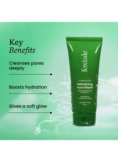 foxtale Refreshing Face Wash For Deep Cleansing With Niacinamide, Hydrates & Brightens, Non-Drying Cleanser For Glowing Skin, Men & Women, For All Skin Types - 100 Ml  - Image 3
