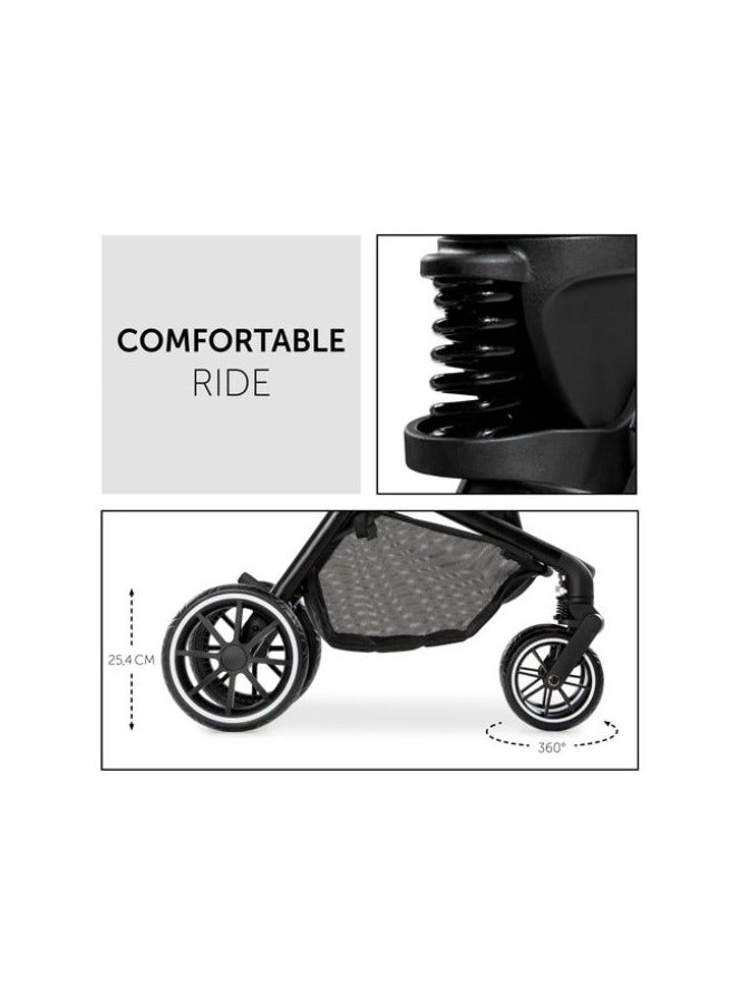Hauck Move So Simply 2-in-1 Pushchair – Lightweight Stroller, Carrycot & Reversible Seat, Reclining Function, All-Terrain Wheels, UPF 50+ Canopy – Dark Navy Blue Neon - Image 5