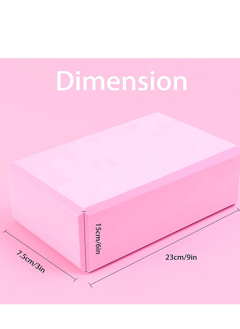 WENBO - Set of 2 Yoga Blocks EVA Foam High Density Non Slip Yoga Bricks For Meditation Balance Exercise - Image 1