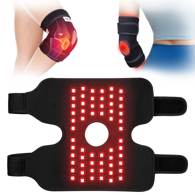 Haiyue HAIYUE 880 nm Infrared Light 660 nm New Flat Red Light Therapy Device for Body Knee Elbow Arm Joint Pain Relief Muscle Relaxation Pad Flexible Office Home Use 