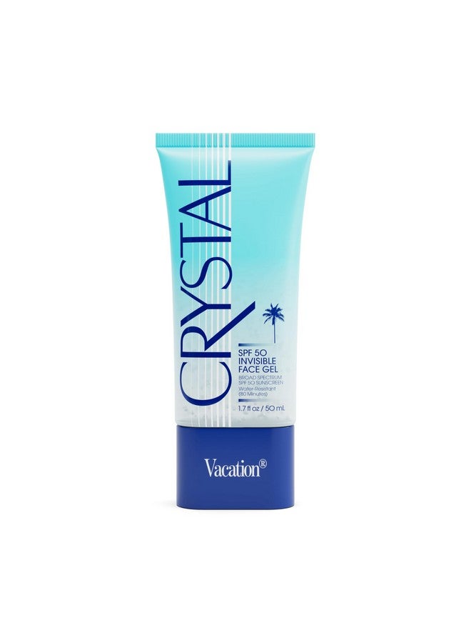 Vacation Crystal SPF 50 Face Gel, Clear Sunscreen, Hydrating & Nourishing, Water-Resistant, Fragrance-Free, Travel Size, 1.7 Fl. Oz. - Image 1