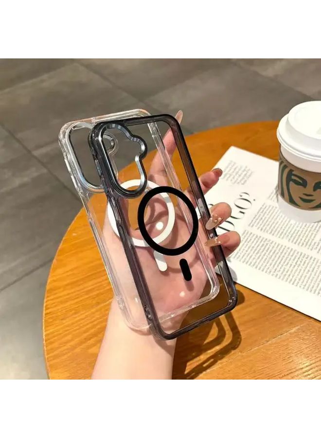 Blue Magnetic Wireless Charging Case For Samsung Galaxy A14 4G Anti Drop Perspective - Image 1