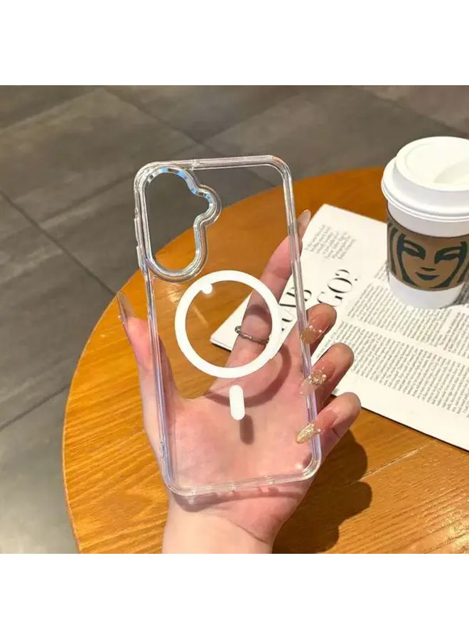 Blue Magnetic Wireless Charging Case For Samsung Galaxy A14 4G Anti Drop Perspective - Image 3