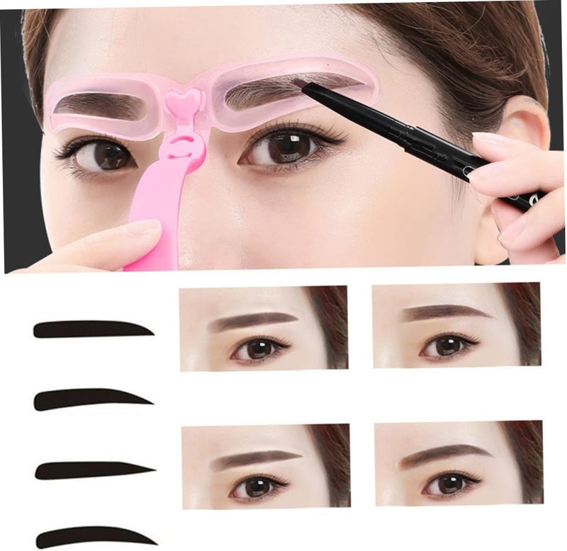 Indoor outdoor all-purpose fit 3sets Diy Makeup Tools Eyebrow Stencils Kit Eyebrow Makeup Kit Ruler Brow Pen Worldwide popular practical build - Image 5