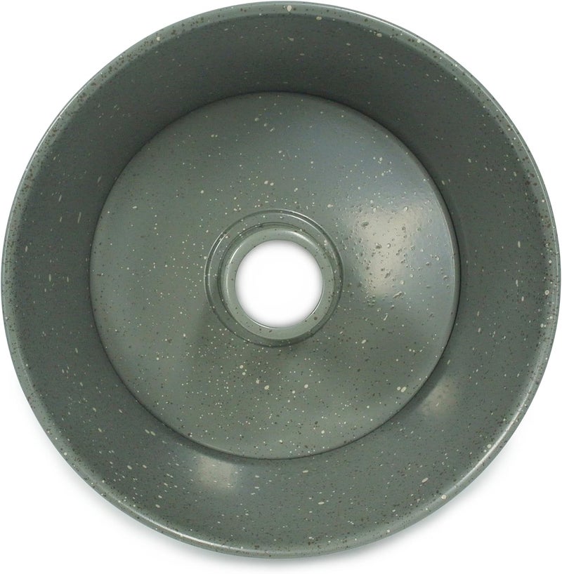 casaWare Angel Food Cake Pan 9.5-inch (15-Cup) Ceramic Coated NonStick (Silver - Granite) - Image 3