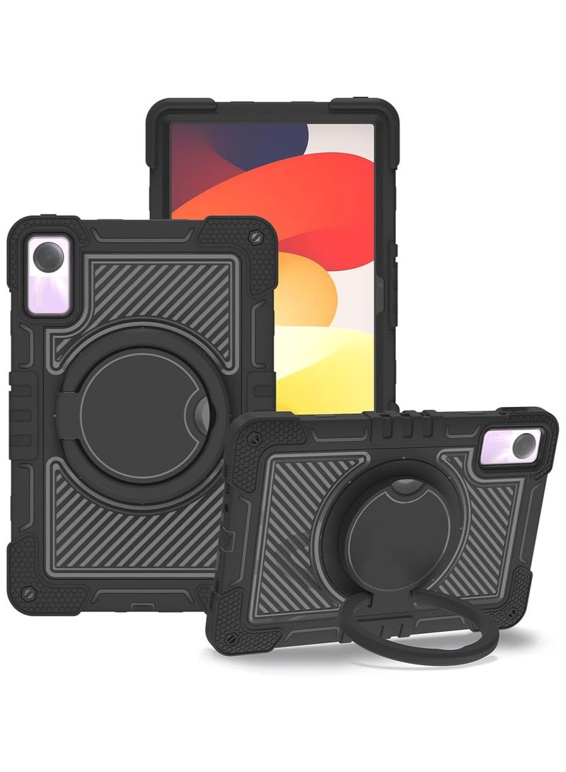 Shockproof Case Compatible with Redmi pad SE 11-inch 2023, Heavy-duty Rugged Case with Handle Grip/shoulder Strap Stabilized Bracket Silicone Case