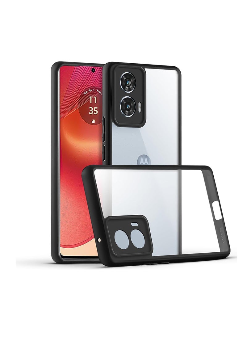 Case Cover Shockproof Hard PC Back UNBLACK Soft TPU Frame Anti-yellowing Slim Protective Cover Compatible with Moto G35 - Image 1