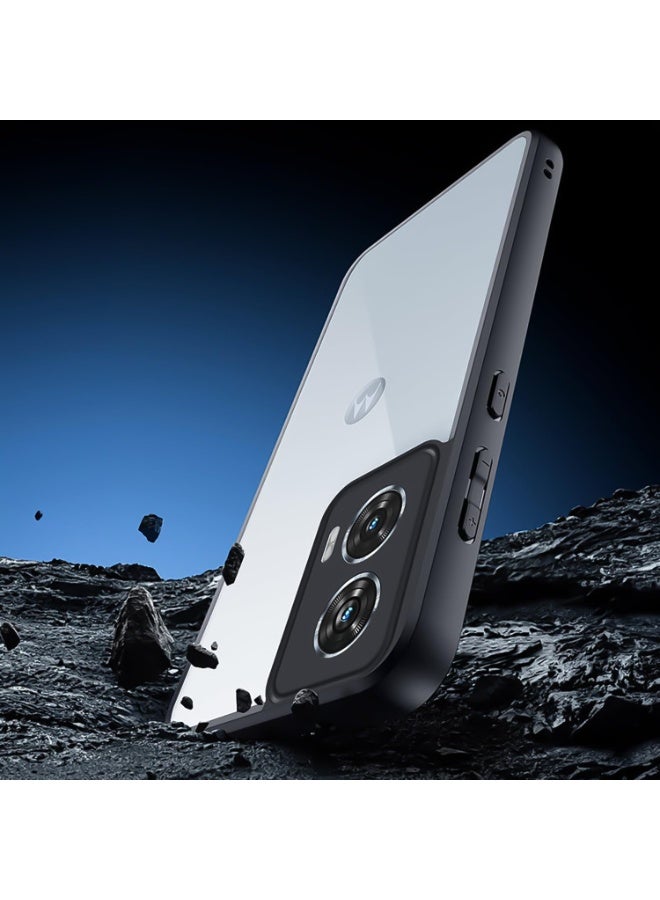 Case Cover Shockproof Hard PC Back UNBLACK Soft TPU Frame Anti-yellowing Slim Protective Cover Compatible with Moto G35 - Image 4