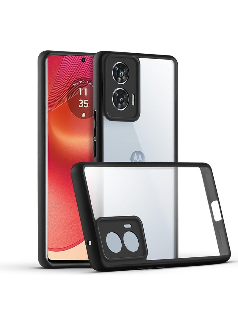 Case Cover Shockproof Hard PC Back UNBLACK Soft TPU Frame Anti-yellowing Slim Protective Cover Compatible with Moto G35 - Image 2