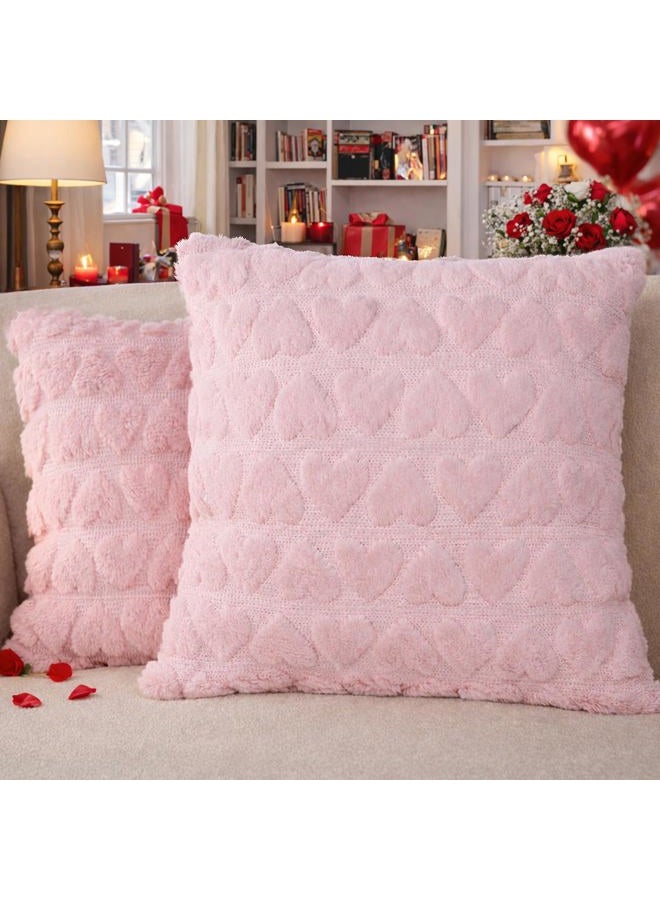 Hongsome Pink Valentines Pillow Covers - Image 1