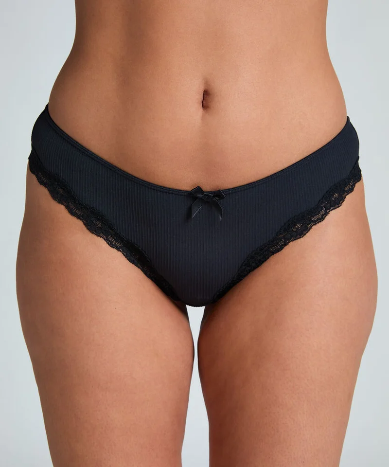 hunkemoller Lace Detail High Waist Cheekini