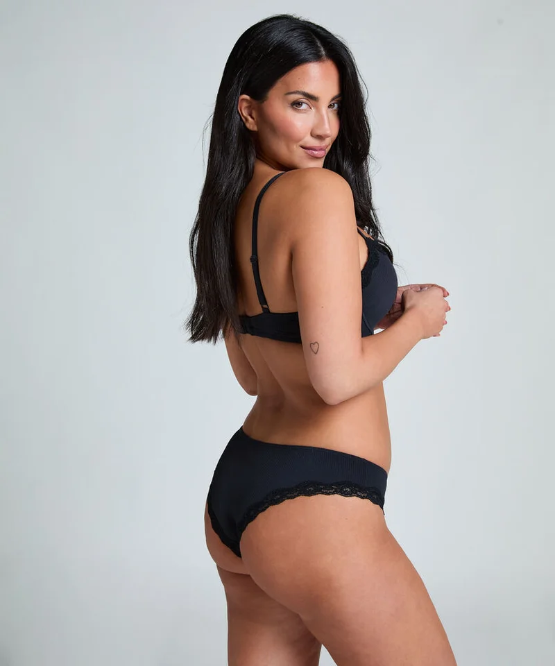 hunkemoller Lace Detail High Waist Cheekini