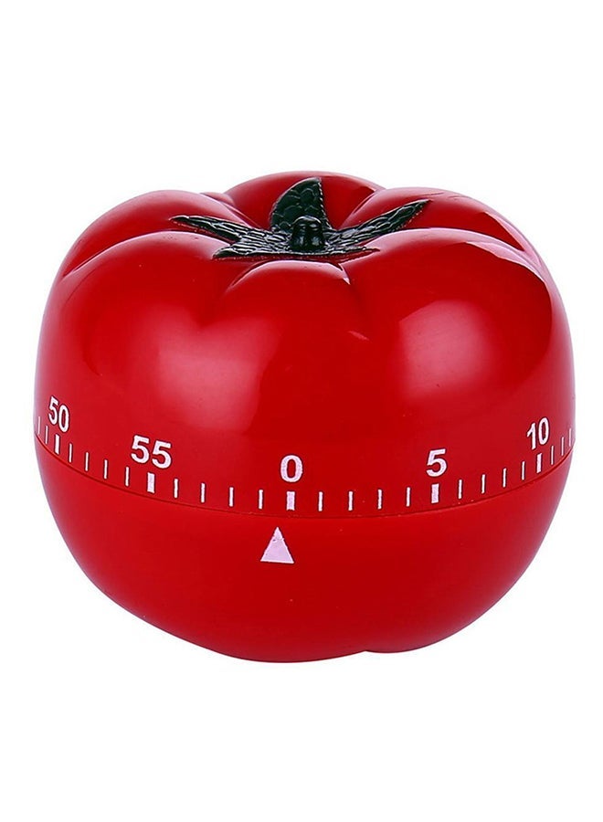 Tomato Shaped Mechanical Timer Red 7x7x6centimeter - Image 1