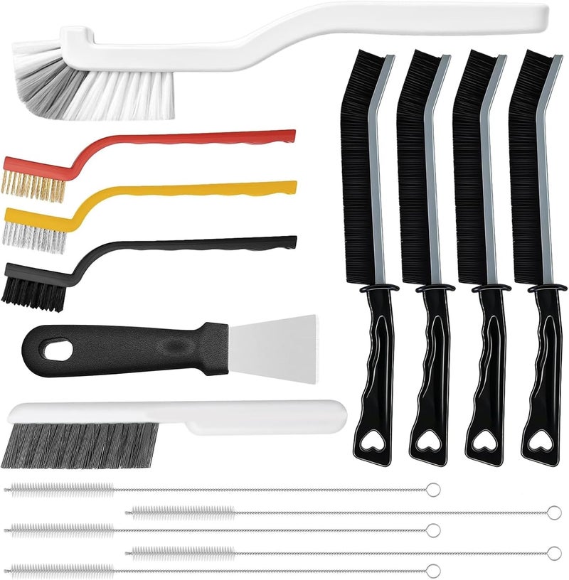 AONEZ Gap Cleaning Brushes, Hard Bristle Crevice Cleaning Brush, Scrub Brush for Shower Tile, Detail Cleaning Tools, Ultra-Fine Bristles for Keyboard, Car Vents, Appliances, Bathroom Corners, Kitchen - Image 1