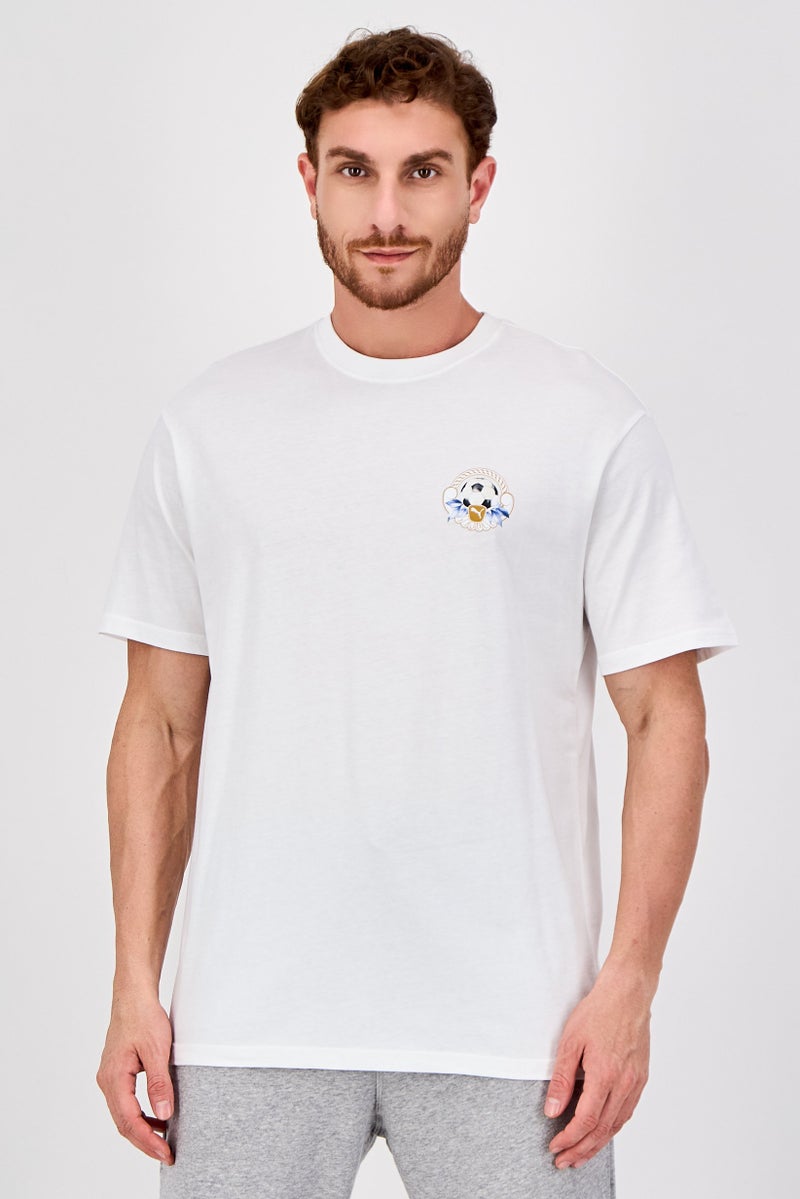 PUMA Men Relaxed Fit Short Sleeve Outdoor T-Shirt, White - Image 1
