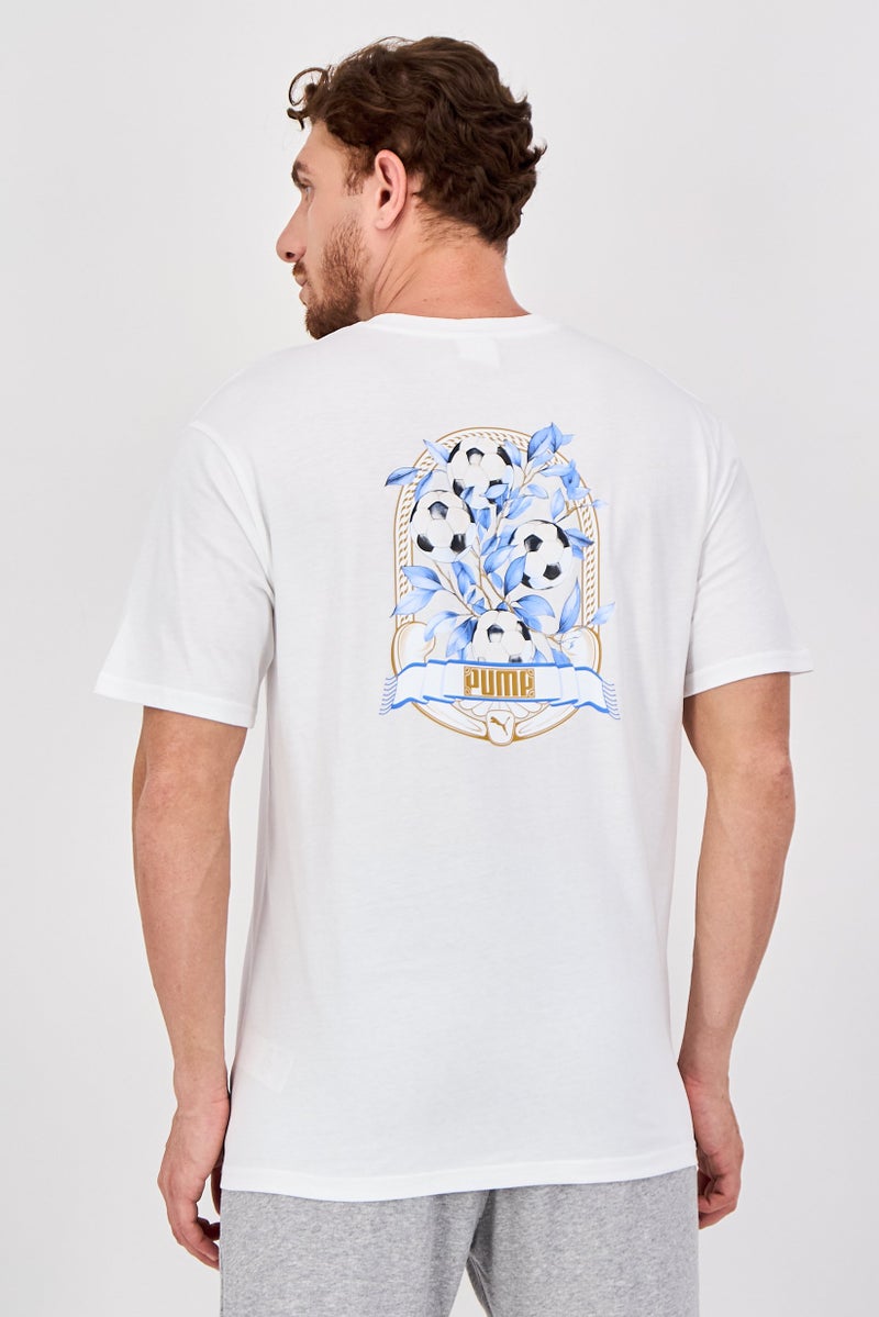 PUMA Men Relaxed Fit Short Sleeve Outdoor T-Shirt, White - Image 3