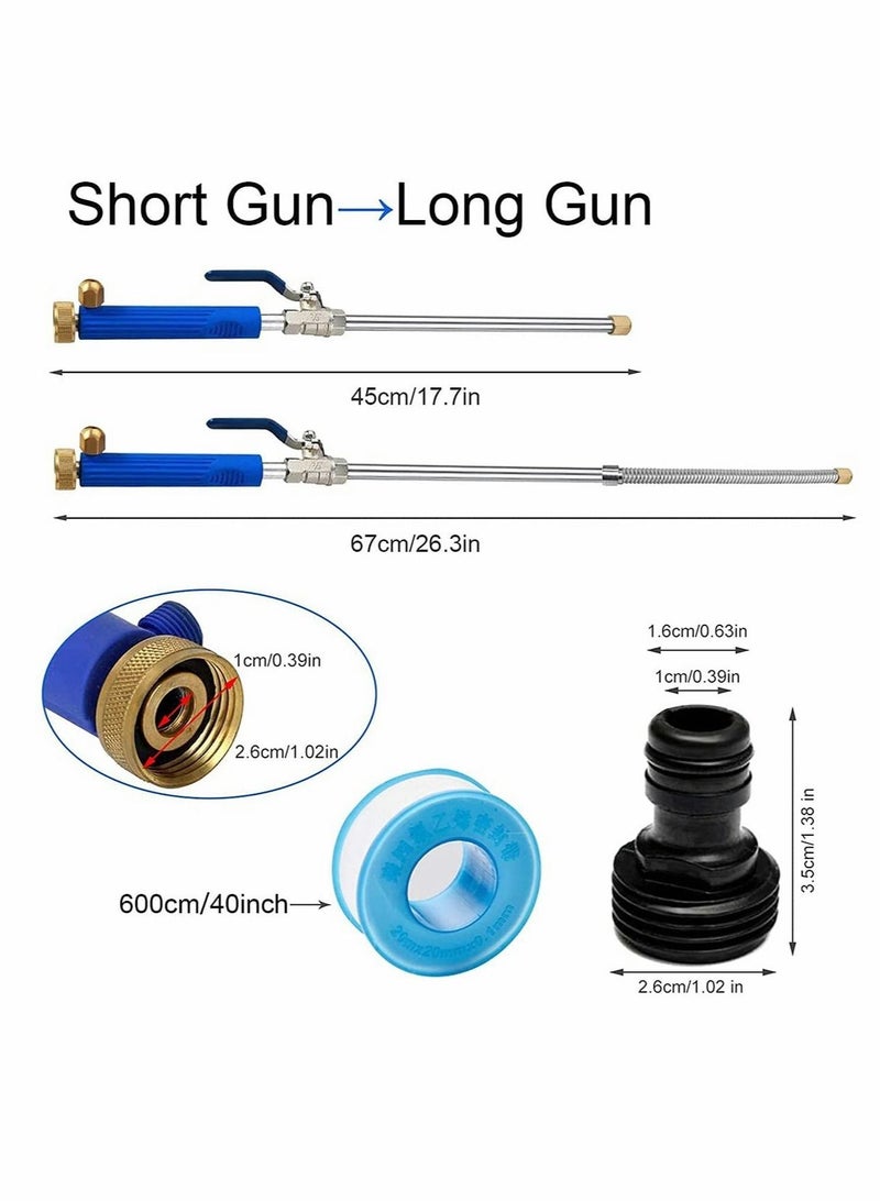 Excefore High Pressure Washer Kit Car Accessories18 Inch Car Pressure Washer Wand with 1 Extra Inch Extension Wand, 2 Hose Nozzles for Car Washing, Garden Cleaning, Outdoor Window Washing  - Image 5