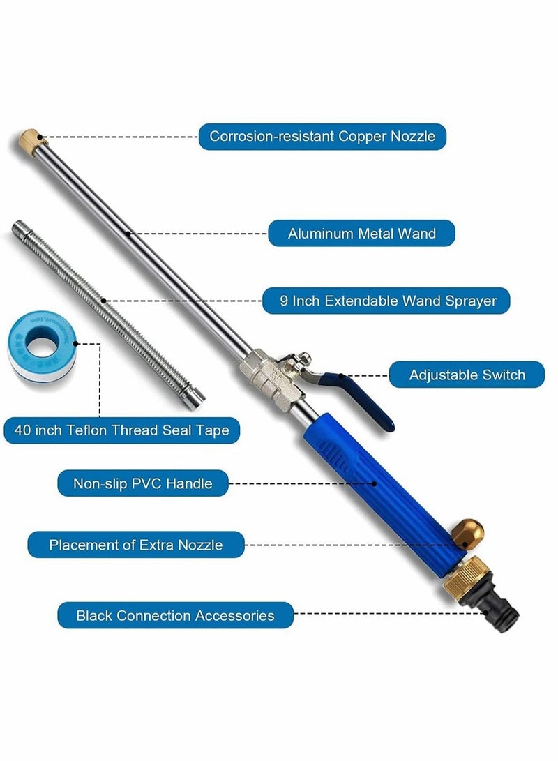 Excefore High Pressure Washer Kit Car Accessories18 Inch Car Pressure Washer Wand with 1 Extra Inch Extension Wand, 2 Hose Nozzles for Car Washing, Garden Cleaning, Outdoor Window Washing  - Image 4