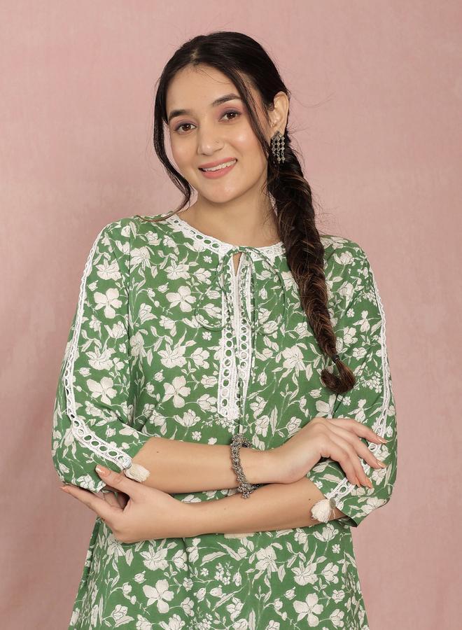 KASYA Women Cotton Floral Print Top and Pants Co-ords - Image 4