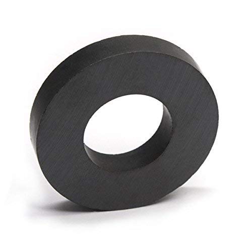 CMS Magnetics® Grade 8 Ceramic Ring Magnet, OD 45 mm x ID 22mm x 8 mm. 6 Pack - Image 2