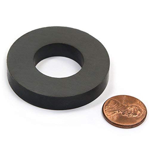 CMS Magnetics® Grade 8 Ceramic Ring Magnet, OD 45 mm x ID 22mm x 8 mm. 6 Pack - Image 4
