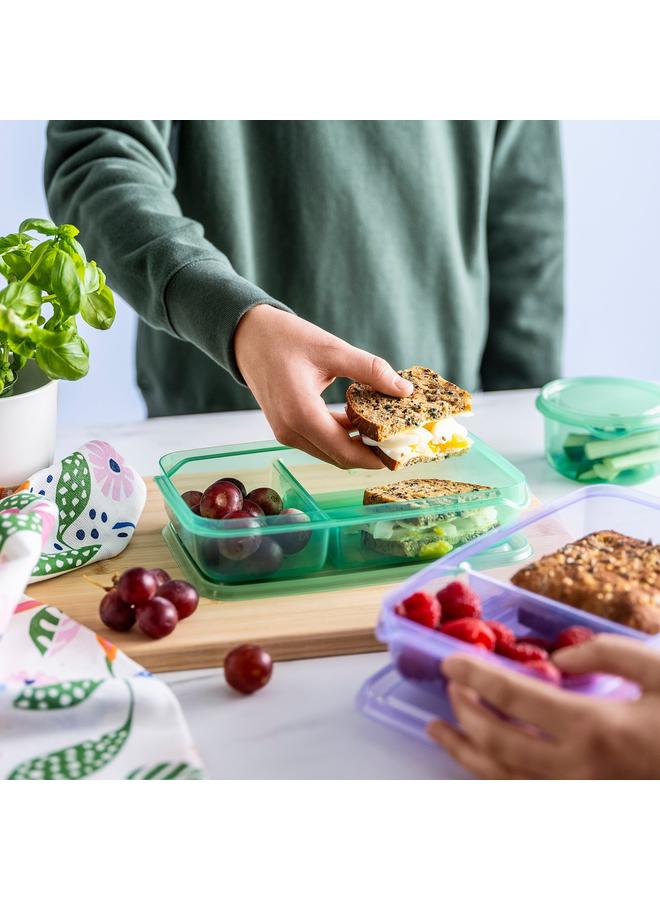 Zaboon Sandwich Container With Lid, Lilac/Green, 22X14X5 Cm - Image 2