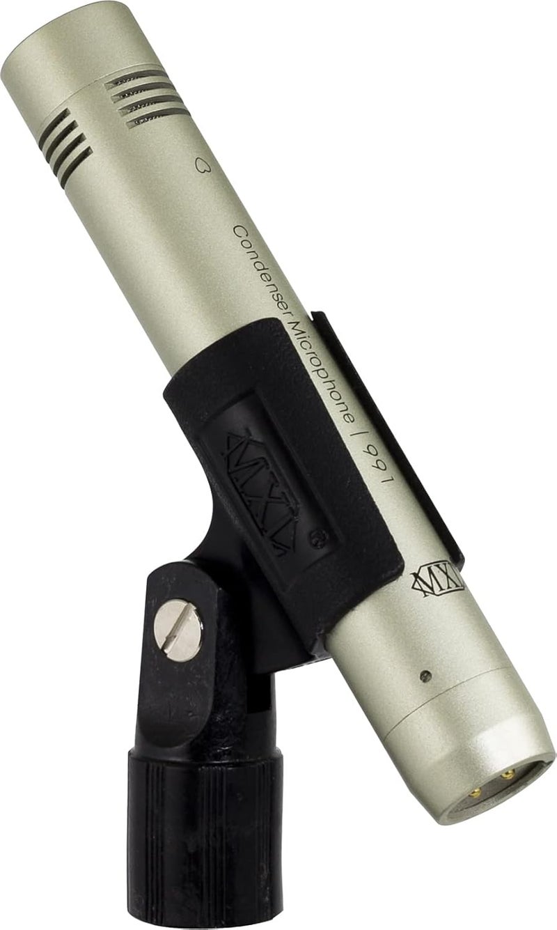 MXL 990/991 Large and Small Diaphragm Condenser Microphone Bundle Project/Home Studio Recording | XLR | Cardiod (Champagne) - Image 5