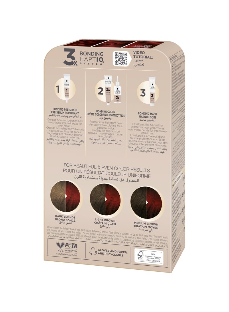 Schwarzkopf Creme Supreme Permanent Hair Coloration 6-88 Intensive Red - Image 2