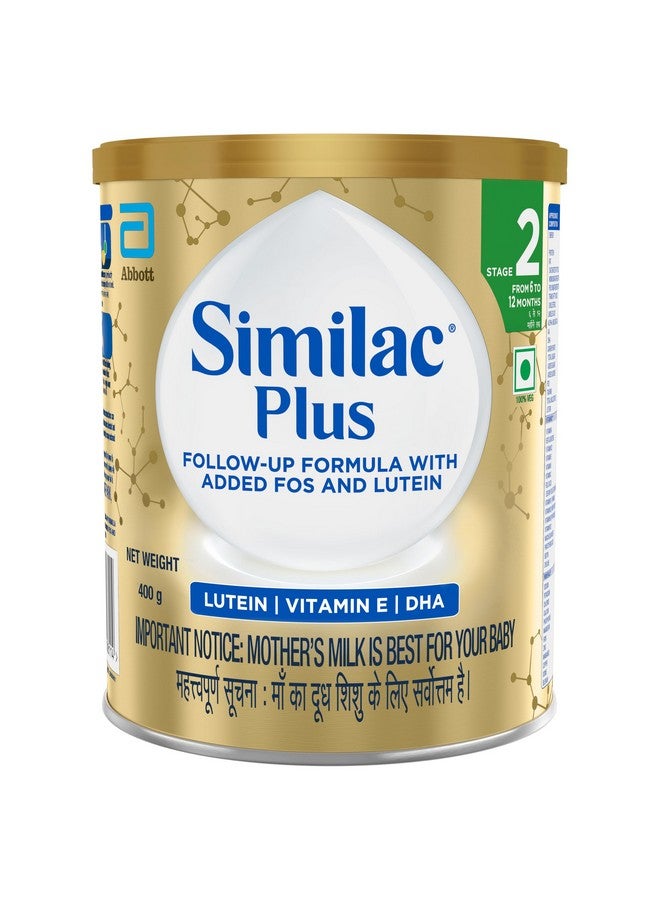 Similac Similac Infant Plus Stage 2 Follow-Up Formula Powder from 6 to 12 Months 400G Tin with Hmo, Supports Baby's Immunity and Brain Development  - Image 1