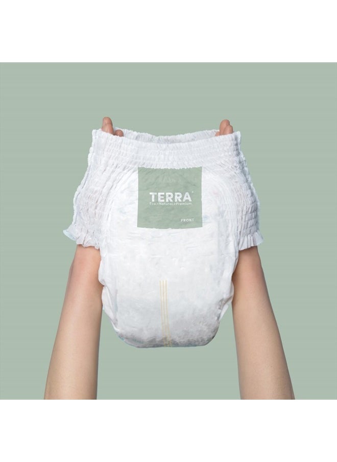 Terra - Size 6 Training Pants– 85% Plant Based Pull-Up Style Diapers, Ultra-Soft & Chemical-Free for Sensitive Skin, Superior Absorbency, Perfect Overnight Diapers, for Toddlers 35+ Pounds, 12 Count - Image 1