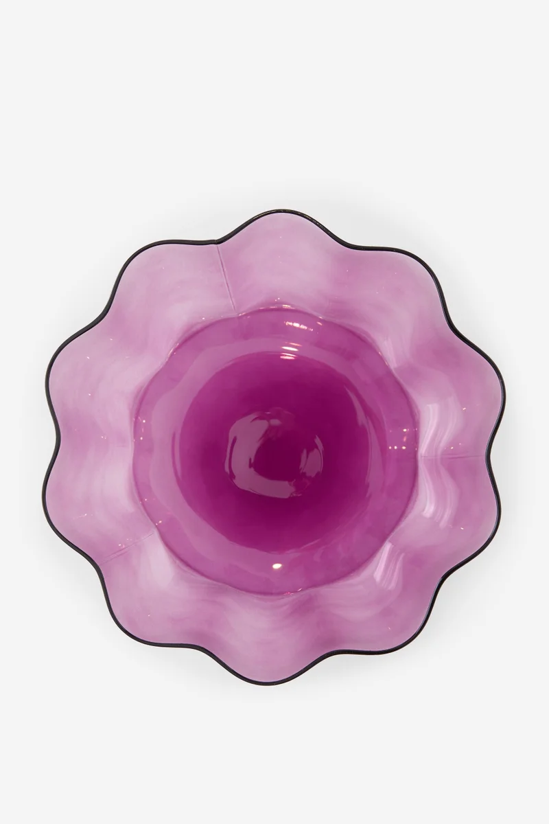 Typo Glass Flower Bowl