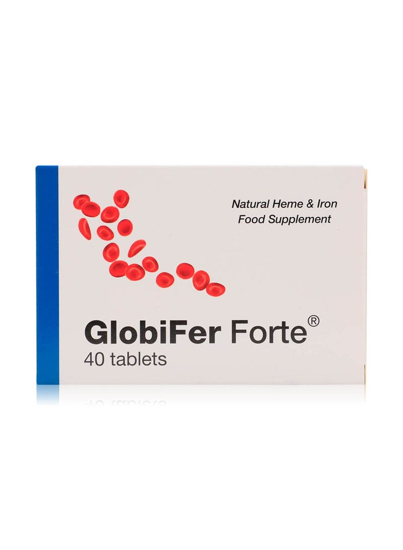 GlobiFer Forte Natural Heme and Iron Food Supplement Tablets 40's