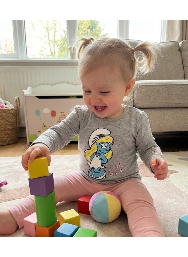 السنافر تيشيرت أطفال قطني بأكمام طويلة - Image 2