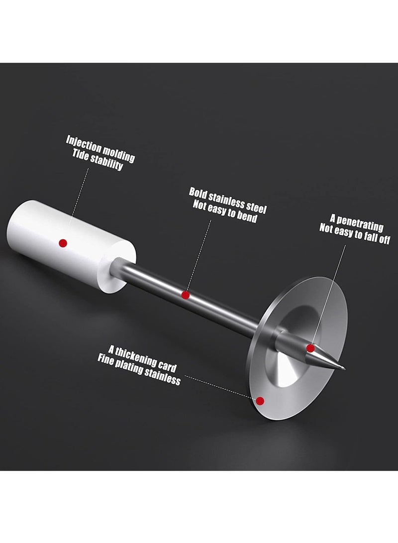 SYOSI Manual Steel Nails Gun Rivet Tool Round Nails, Portable Nail Shooting Machine Nail Wall Fastening Tool, for Mini Steel Nail Gun Manual Rivet Gun Diameter 7.3mm Wall Fastener Fire Nails - Image 5