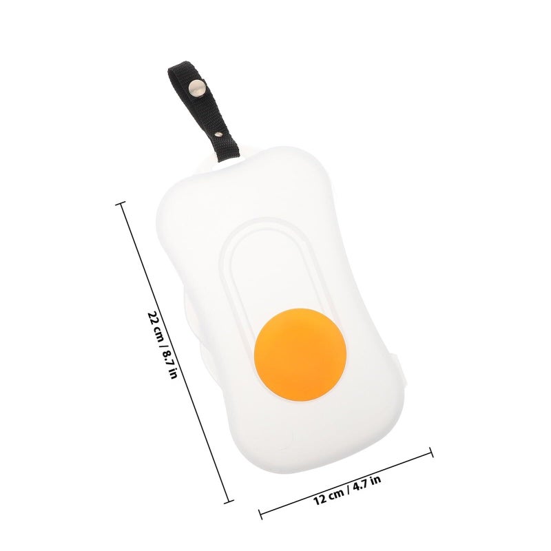 Portable Yellow Wipes Dispenser Reusable Travel Wet Tissue Container With Tight Lid - Image 3