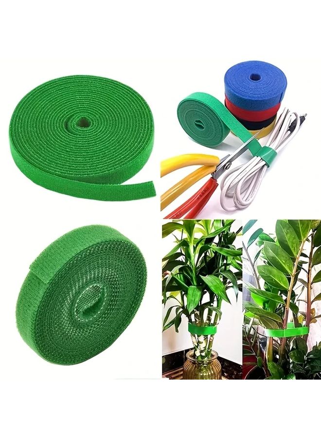 Reusable Hook And Loop Cable Ties 1 5cm x 3m White And Gray Wire Organizer Fastening Tape - Image 2