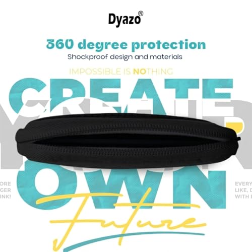 Dyazo Tablet Sleeve Case 9-11.6 Inch | Shockproof & Lightweight Pouch with Front Pocket | Compatible iPad Pro/Air/10.2, Samsung Galaxy Tab A9+/S9/S8, Realme, Honor X9, OnePlus, Xiaomi/Redmi Pad(Black) - Image 5