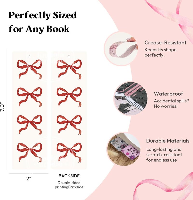 Kaciola Studio 10 PCS Sassy Bookmarks, Funny Bookmarks for Women, Double Sided Lucky Booklover Gifts, Cute Gifts for Romance Reader Friends Girls - Image 5
