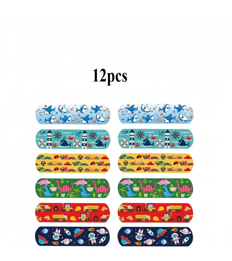 Cute Adhesive Strip Variety Pack 42 Pcs Unicorn Dinosaur Ladybug Airplane Hearts Design Color Coded Care For Parties First Aid Supplies - Image 4