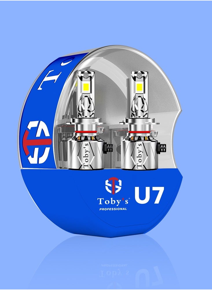 Toby's - Toby's U7 9005 /9006 120W/Pair Power Original Tested LED Headlight Assembly 12000 Lumens Bright Color With Temperature (6000K) - Image 1