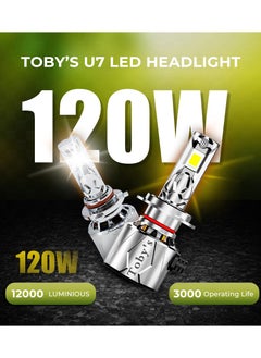 Toby's U7 9005 /9006 120W/Pair Power Original Tested LED Headlight Assembly 12000 Lumens Bright Color With Temperature (6000K) - pzsku/Z4214600AFCB780DD6FE7Z/45/_/1724241453/2451ce8b-1264-4c94-b052-de89705f2d40