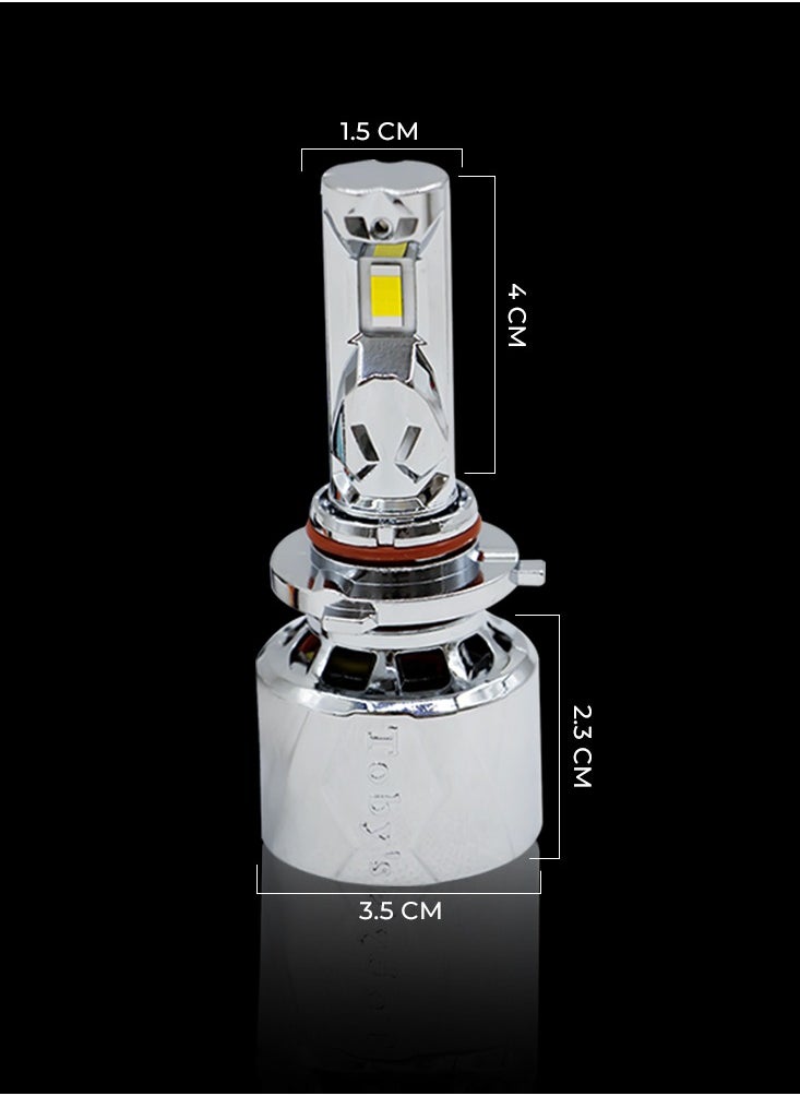 Toby's - Toby's U7 9005 /9006 120W/Pair Power Original Tested LED Headlight Assembly 12000 Lumens Bright Color With Temperature (6000K) - Image 1